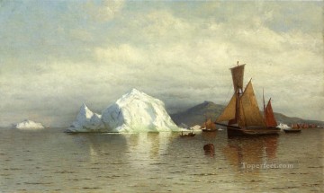 William Bradford Painting - Barcos de pesca Labrador cerca de Cape Charles William Bradford